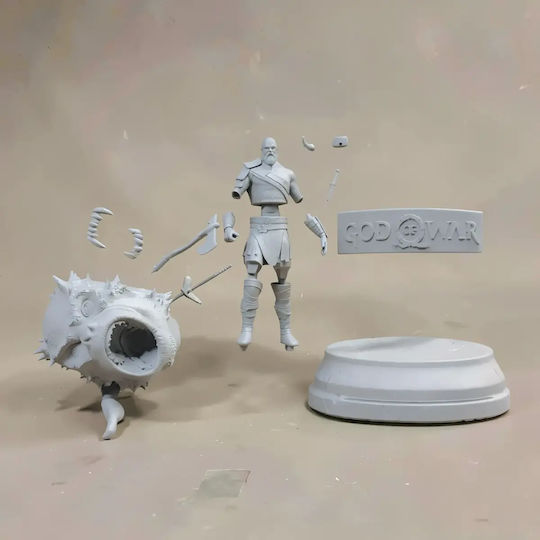 Άβαφη 3d Φιγούρα Kratos Standing From God War Βάψιμο Diy Δώρο Χρώματα 15,2 Cm 1:12