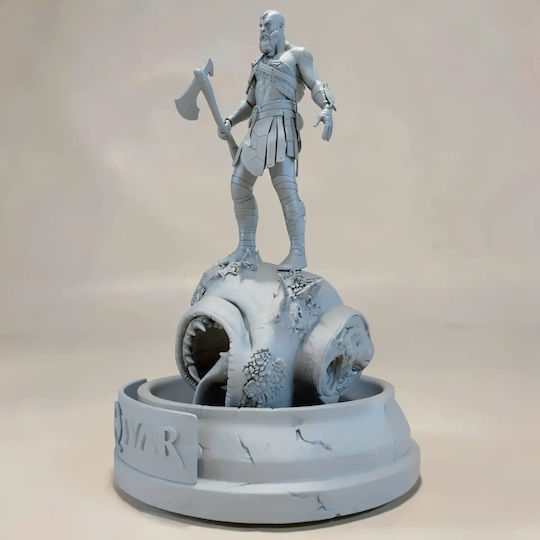 Unpainted 3D Figur Kratos Stehend Aus God of War Bemalen Diy Geschenk Farben 20 Cm 1:8
