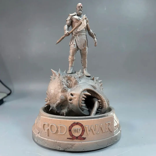 Unpainted 3D Figur Kratos Stehend Aus God of War Bemalen Diy Geschenk Farben 20 Cm 1:8