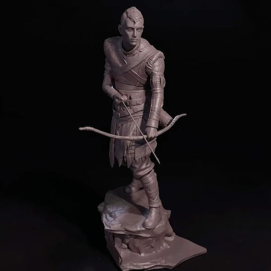 Unbemalte 3d Figur Atreus Gott des Krieges Bemalung Diy Geschenk Farben 15,2 Cm 1:12