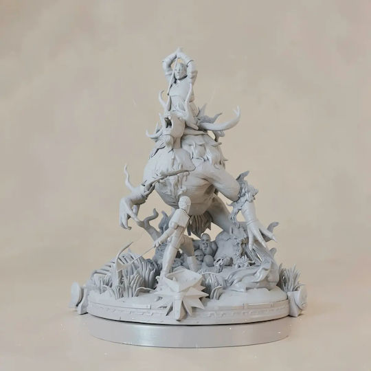 Abgebe 3d Figur Geralt Rivia Ciri 3d Druck Figur Witcher Bemalen Diy Geschenk Farben 20 Cm 1:8