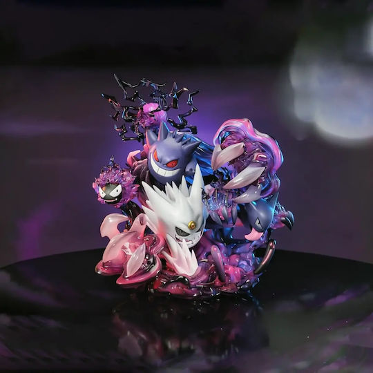 Небоядисана 3D Фигура Gengar Family Evolution Pokemon Боядисване DIY Подарък Цветове 15,2 См 1:12