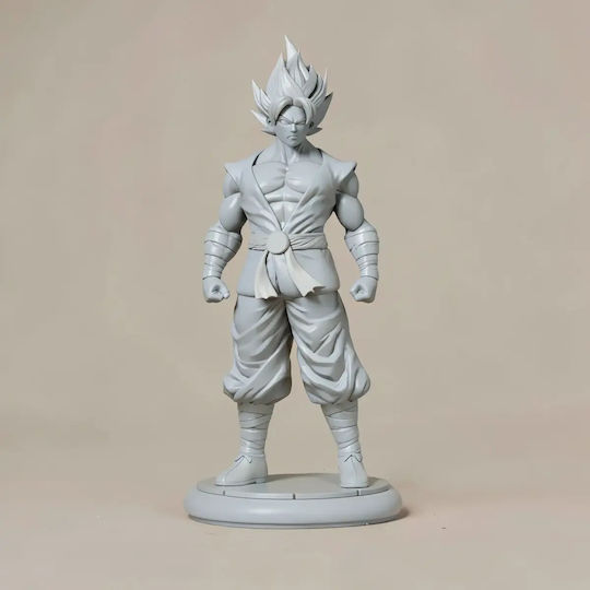 Unpainted 3D Figure Goku Standing From Dragon Ball Painting Diy Gift Colors 20 Cm 1:8