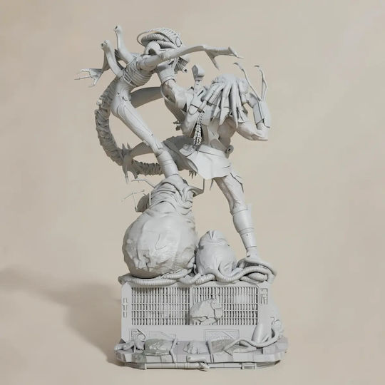 Άβαφη 3d Sammelbare Figur Alien Fighting Predator Modell Βάψιμο Diy Δώρο Χρώματα 15,2 Cm 1:12