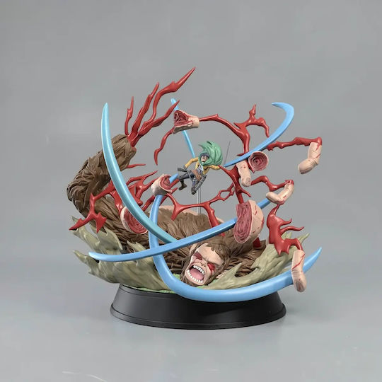 Unbemalte 3d Figur Beast Titan Gegen Levi Aus Angriff auf Titan Bemalung Diy Geschenk Farben 15,2 Cm 1:12