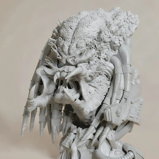 Unbemalte 3d Figur Predator Armor Bust Modell Bemalen Diy Geschenk Farben 15,2 Cm 1:12