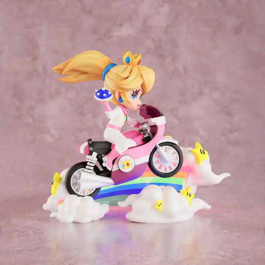 Unpainted 3D Figure Princess Peach 3D Printing Figurine On Motor Super Mario Painting DIY Gift Colors 15.2 Cm 1:12