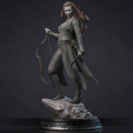 Небоядисана 3D Фигура Tauriel Evangeline Lilly 3D Модел От Хобит Боядисване Направи Си Сам Подарък Цветове 30 См 1:6