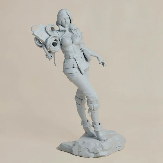 Unbemalte 3D Figur Triss Merigold Stehend Aus Der Witcher Sammlung Diy Malen Geschenk Farben 20 Cm 1:8
