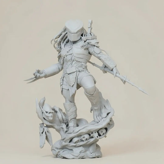 Unbemalte 3d Figur Predator Hunter 3d Bemalung Diy Geschenk Farben 15,2 Cm 1:12