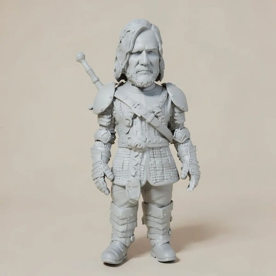 Unpainted 3D Figure Game Thrones Hound Chibi 3D Printing Figurine Painting DIY Gift Colors 30 Cm 1:6