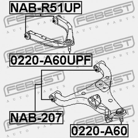 Πείρος Μπροστινός Άνω Βραχίονας Ελέγχου Nissan Armada Ta60 2003.08 Us 54524-7s000