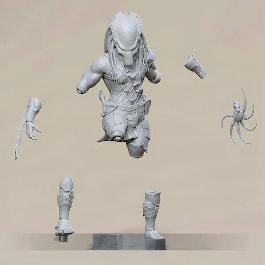 Unbemalte 3d Figur Wolf Predator 3d Druckmodell Bemalen Diy Geschenk Farben 30 Cm 1:6