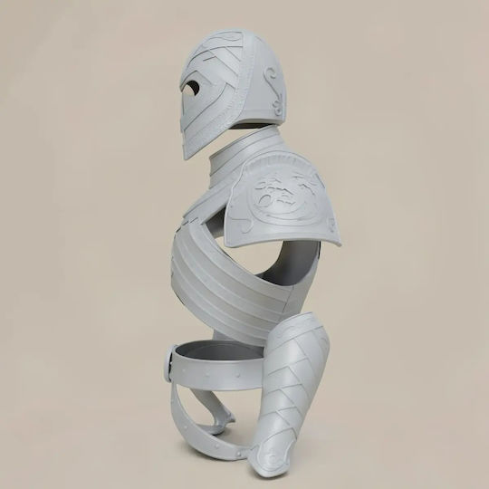 Unpainted 3D Figure Cosplay House Dragon Kingsguard Armor Painting DIY Gift Colors 20 Cm 1:8