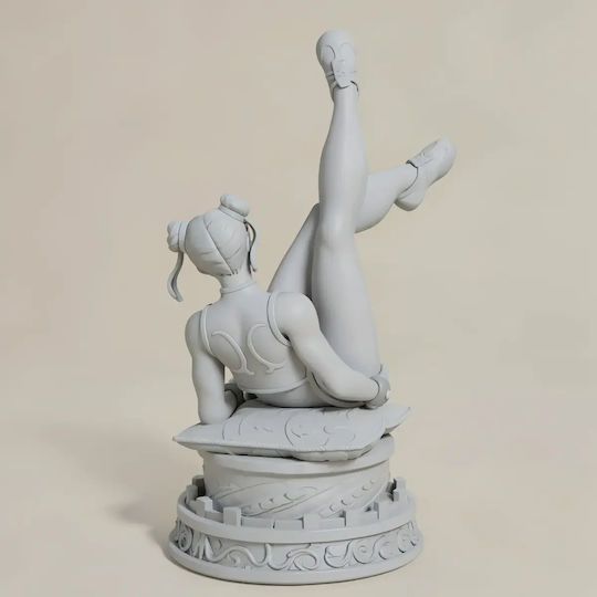 Небоядисана 3D Фигура Fortnite Chun Li Скулптура Боядисване DIY Подарък Цветове 30 См 1:6