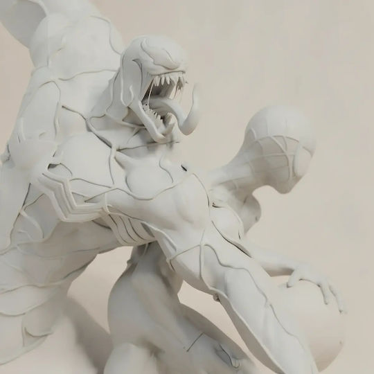 Unpainted 3D Figure Spider Man Miles Morales Venom V2 Basketball Match Painting DIY Gift Colors 20 Cm 1:8