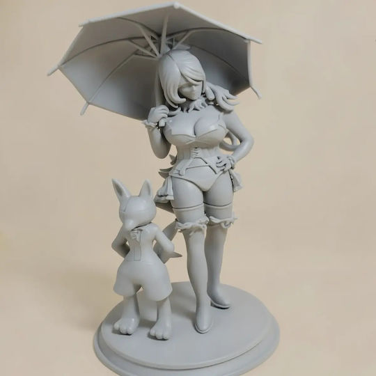 Unpainted 3D Figure Lucario Sexy From Pokemon Painting Diy Gift Colors 30 Cm 1:6
