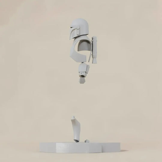 Unbemalte 3d Figur Cosplay Aran Tal Mandalorianer Rüstung Bemalt Diy Geschenk Farben 30 Cm 1:6