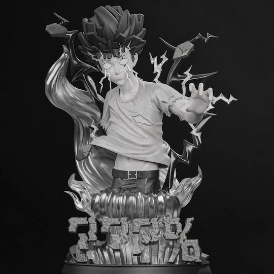Unpainted 3D Figure Mob Psycho 100 Bust Painting DIY Gift Colors 20 Cm 1:8