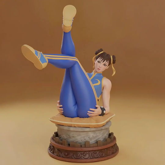 Unpainted 3d Figur Fortnite Chun Li Statue Painting Diy Geschenk Farben 20 Cm 1:8