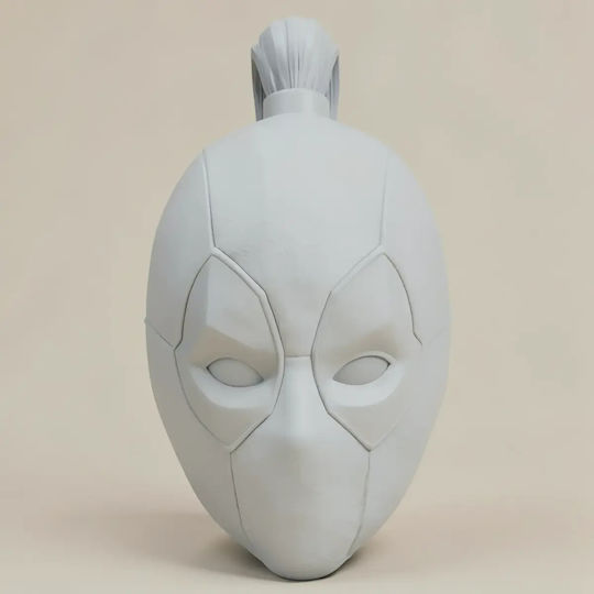 Unpainted 3D Figure Cosplay MCU Lady Deadpool Mask Painting DIY Gift Colors 20 cm 1:8