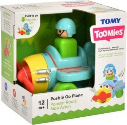 Tomy Jucărie pentru bebeluși Push N Go Plane 11012