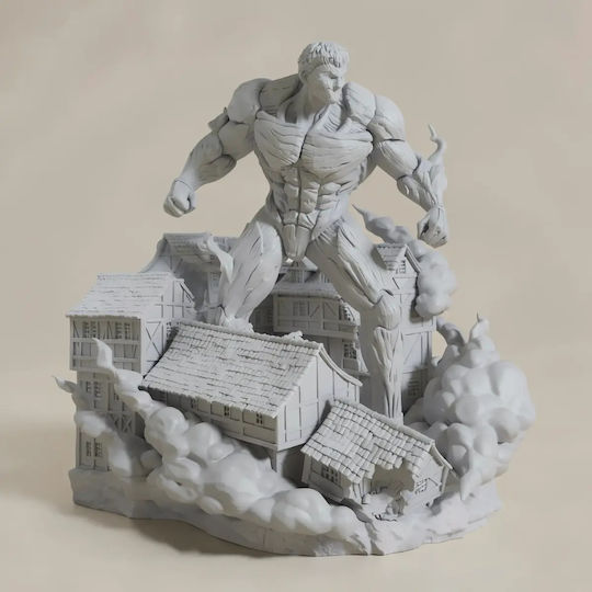 Άβαφη 3d Φιγούρα Armored Titan Village Base Σκάλπες 3d Printing Βάψιμο Diy Δώρο Χρώματα 30 Cm 1:6