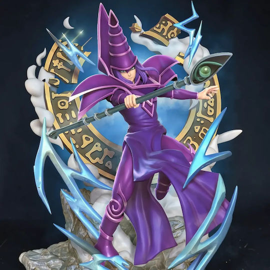 Небоядисана 3D Фигура Dark Magician Лилави 3D Модели За Печат Боядисване DIY Подарък Цветове 30 См 1:6