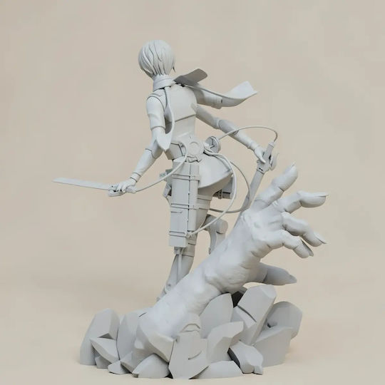 Unbemalte 3D Figur Mikasa Titan Hand Base Bemalen Diy Geschenk Farben 20 Cm 1:8