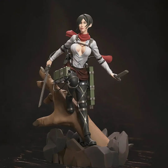 Unbemalte 3D Figur Mikasa Titan Hand Base Bemalen Diy Geschenk Farben 20 Cm 1:8