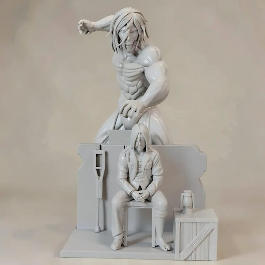 Άβαφη 3D Φιγούρα Eren Titan V2 Βάψιμο Diy Δώρο Χρώματα 20 Cm 1:8