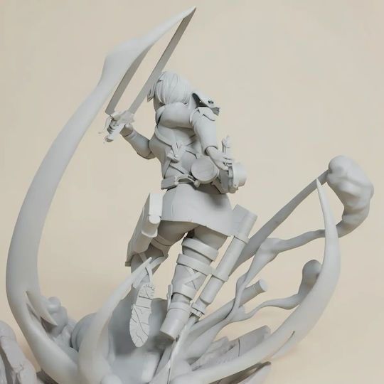 Unbemalte 3D-Figur Mikasa Ackerman 320mm Attack Bemalung Diy Geschenk Farben 30 cm 1:6
