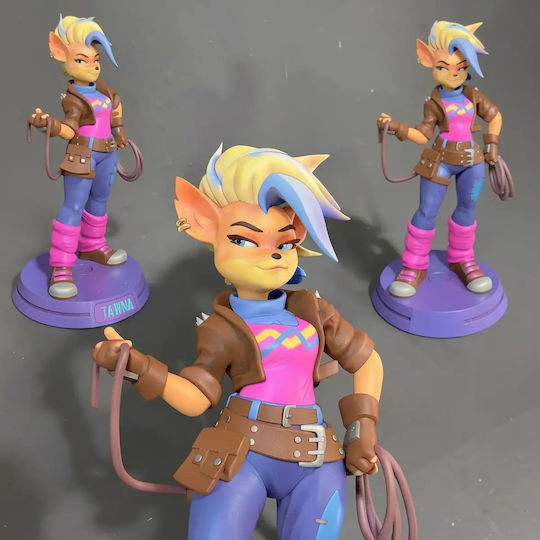 Небоядисана 3D Фигура Tawna Crash Bandicoot Стояща Фигура За Боядисване Направи Си Сам Подарък Цветове 20 См 1:8