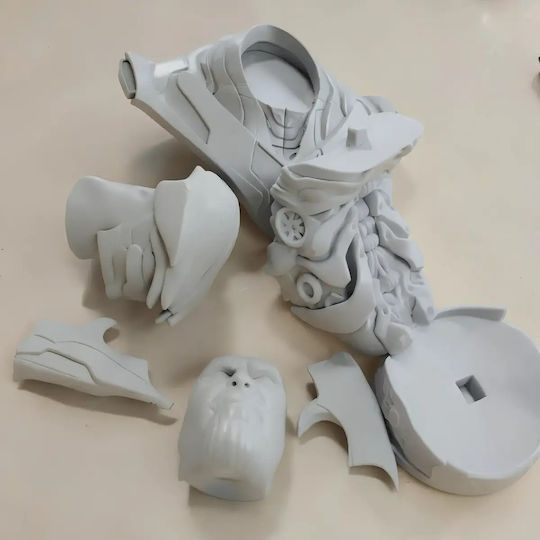 Unpainted 3D Figure Thanos Armor Bust 3D Painting DIY Gift Colors 20 Cm 1:8