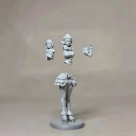 Unpainted 3D Figure Female Pennywise Painting DIY Gift Colors 30 Cm 1:6