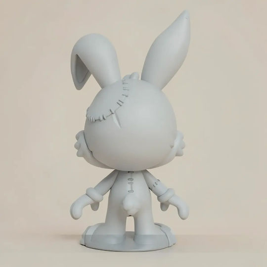 Άβαφη 3d Sammelbare Figur Bugs Bunny Chibi Plush 3d Βάψιμο Diy Δώρο Χρώματα 15,2 Cm 1:12