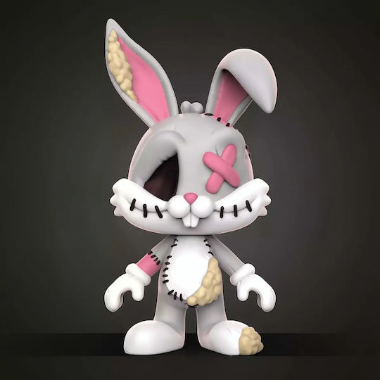 Άβαφη 3d Sammelbare Figur Bugs Bunny Chibi Plush 3d Βάψιμο Diy Δώρο Χρώματα 15,2 Cm 1:12
