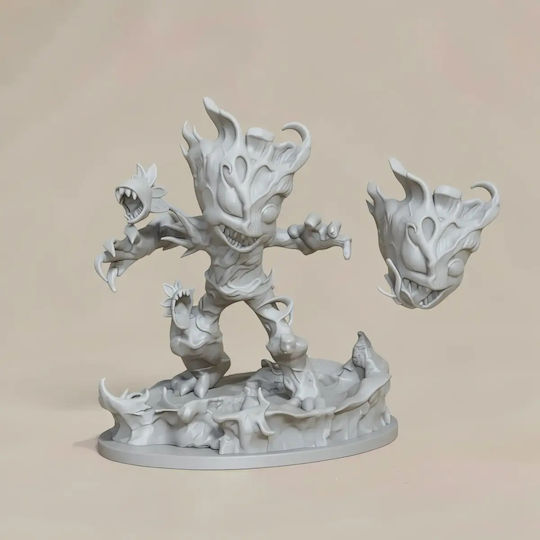 Άβαφη 3d Φιγούρα Venom Groot Chibi V2 Βάψιμο Diy Δώρο Χρώματα 15,2 Cm 1:12
