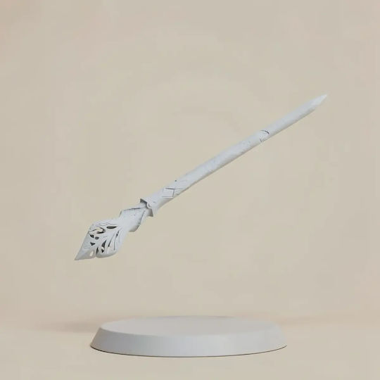 Unbemalte 3d Sammelbare Figur Cosplay Eula Puente Stick Diy Malerei Geschenk Farben 30 Cm 1:6