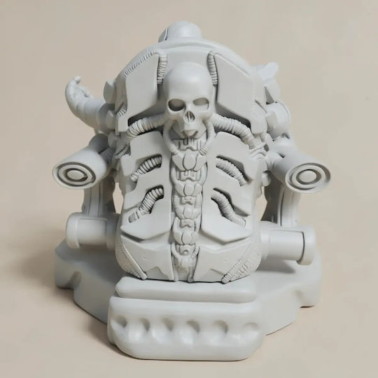 Άβαφη 3d Φιγούρα Thanos On Throne From Marvel Βάψιμο Diy Δώρο Χρώματα 30 Cm 1:6