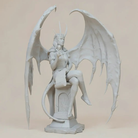 Unpainted 3D Figure Mizora Wine 3D Painting DIY Gift Colors 20 Cm 1:8