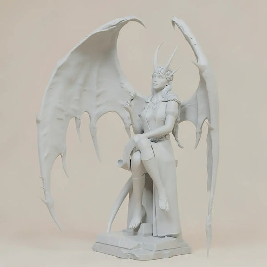 Unpainted 3D Figure Mizora Wine 3D Painting DIY Gift Colors 20 Cm 1:8