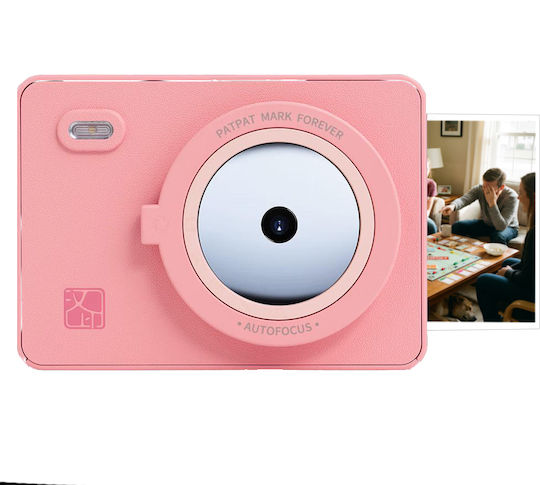 Hanin Instant Φωτογραφική Μηχανή + 10 Photos Pink