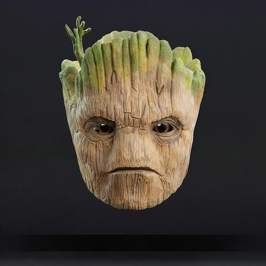 Unpainted 3D Figure Cosplay Groot Mask Wearable Painting DIY Gift Colors 15.2 Cm 1:12