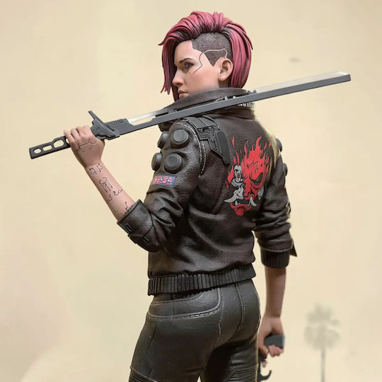 Unpainted 3D Figure Female V Cyberpunk 3D Painting DIY Gift Colors 15.2 Cm 1:12