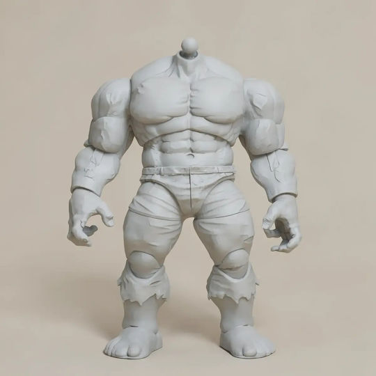 Άβαφη 3D Action-Figur Hulk Marvel Legends Scan Βάψιμο Diy Δώρο Χρώματα 15,2 Cm 1:12