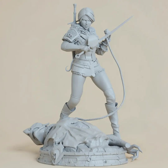 Άβαφη 3d Sammelbare Figur Ciri Witcher Kette Schwert 185mm Nsfw Bemalung Diy Geschenk Farben 30 Cm 1:6