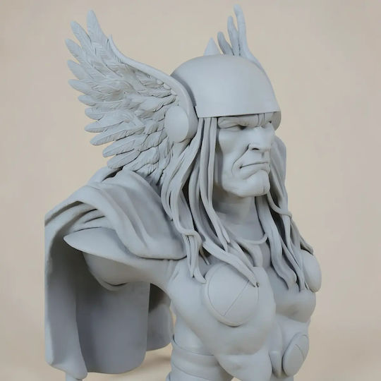Небоядисана 3D Фигура Thor Портретен Бюст Комикси 358мм Боядисване Направи Си Сам Подарък Цветове 15,2 См 1:12