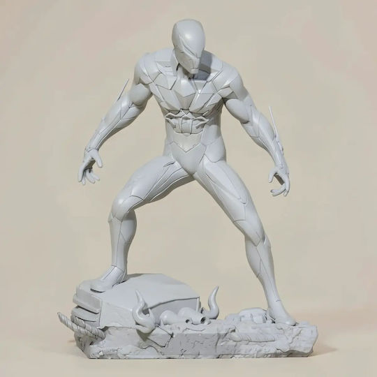 Unpainted 3D Figure Spiderman 2099 Fire Base Painting DIY Gift Colors 15.2 Cm 1:12