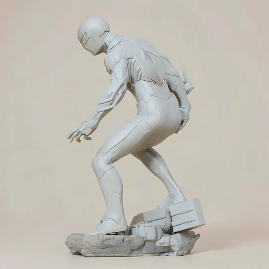 Unpainted 3D Figure Spiderman 2099 Fire Base Painting DIY Gift Colors 15.2 Cm 1:12